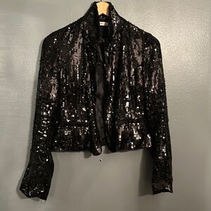 BCBGeneration Sequin Black Jacket